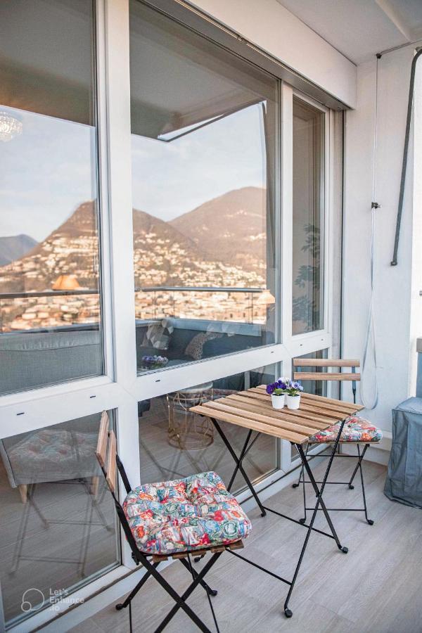 Lakeview Panorama Penthouse With Washer & Dryer Lugano Exterior photo